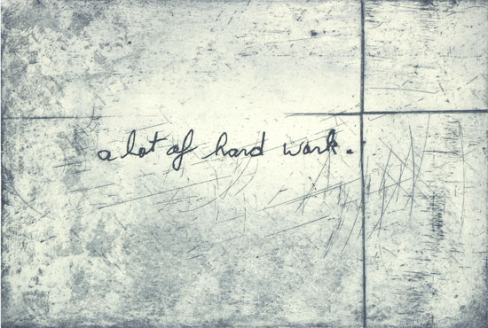 Tracy Templeton Service (Hard Work (2003, 11.5x17.5", 18.5x23.5"))